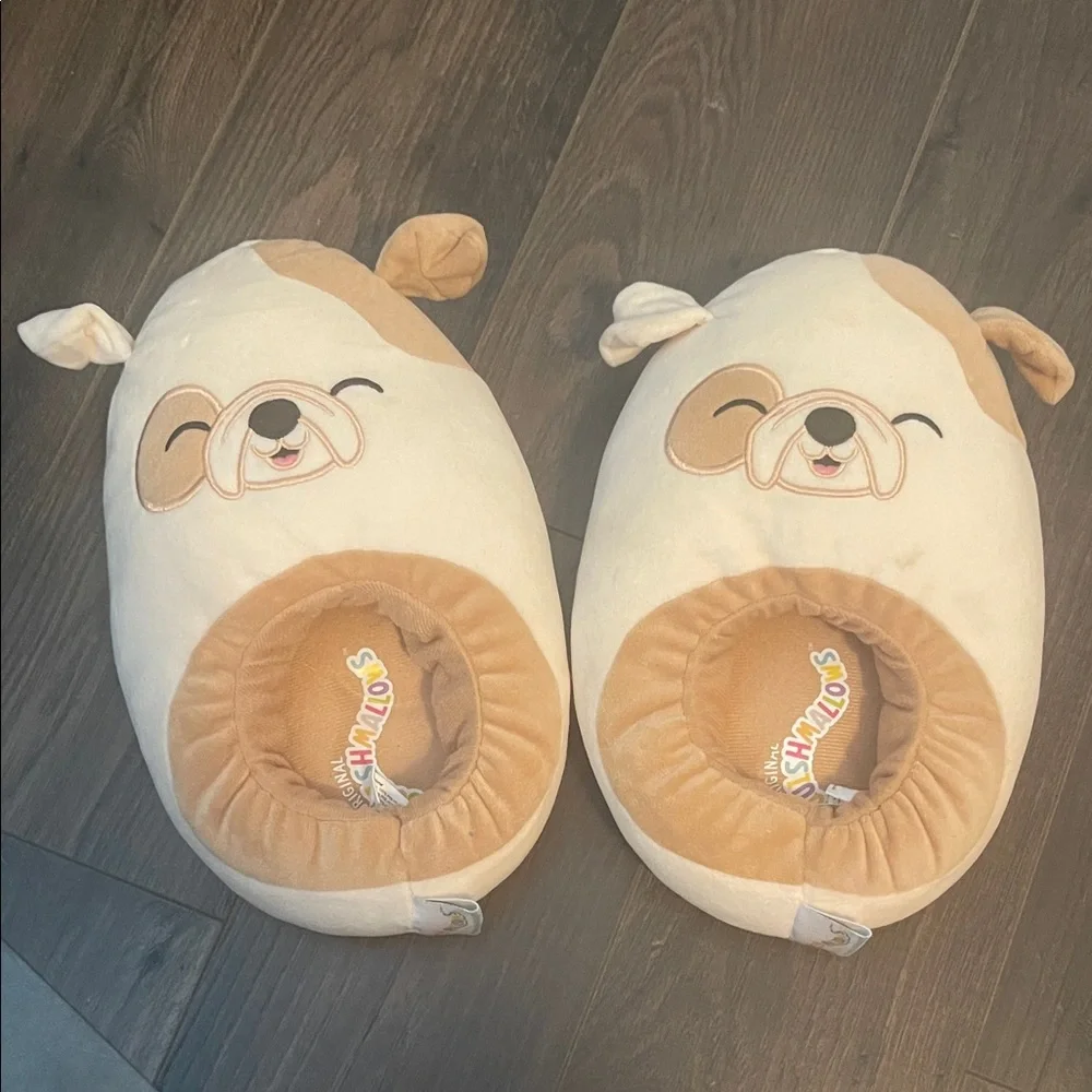 Squishmallows Kid’s Adorable Dog Slippers Size 4/5